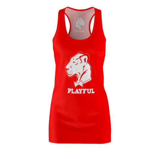 Playful Ladies Red Racerback Dress