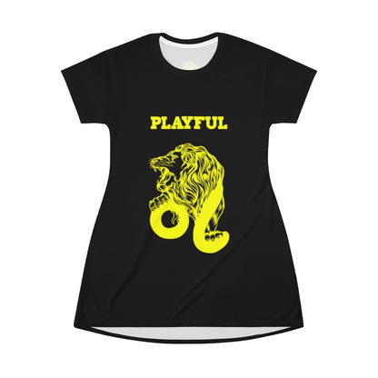 Playful Leo T-Shirt Dress