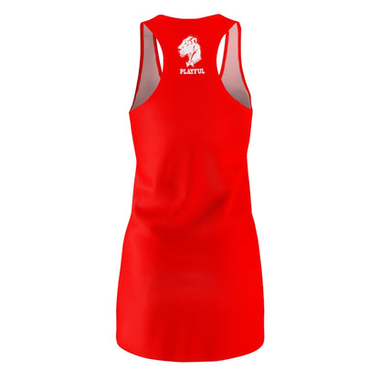 Playful Ladies Red Racerback Dress