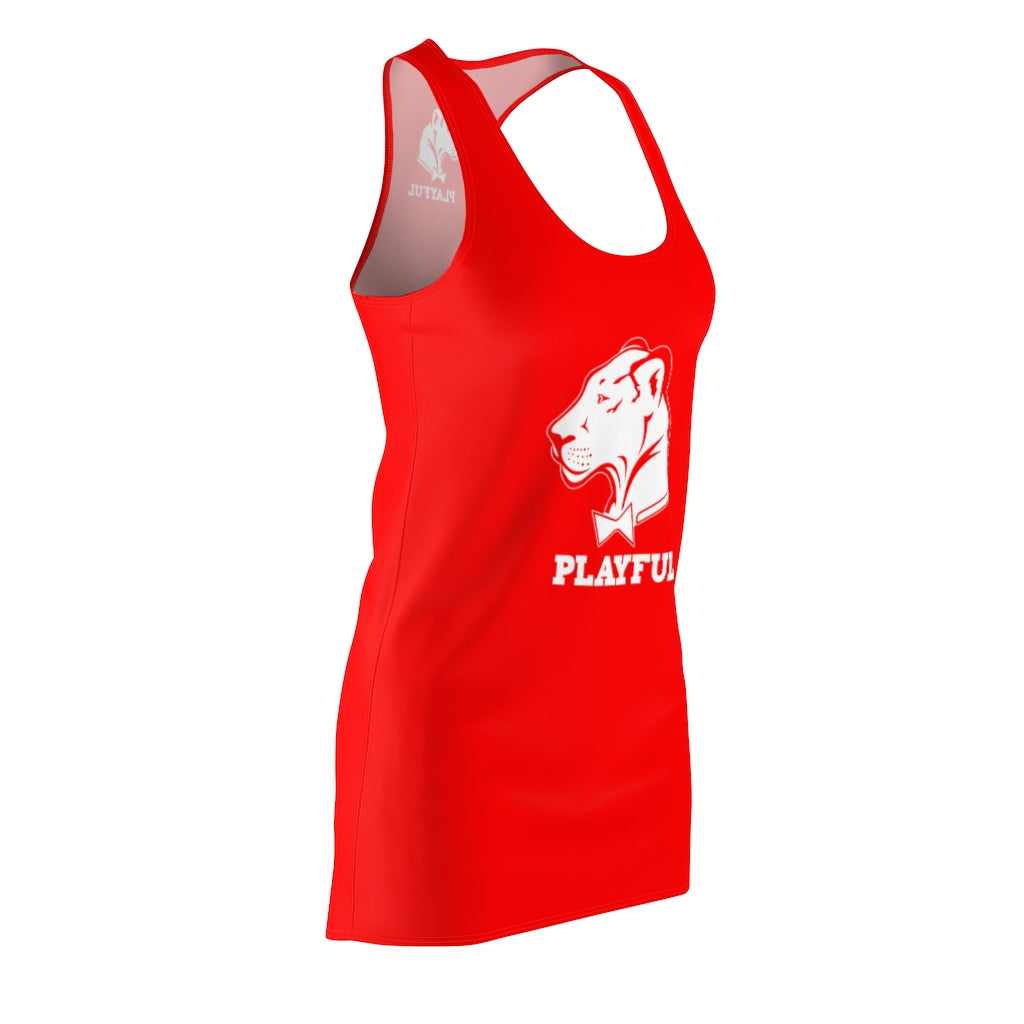 Playful Ladies Red Racerback Dress