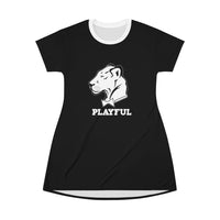 Playful Black T-Shirt Dress
