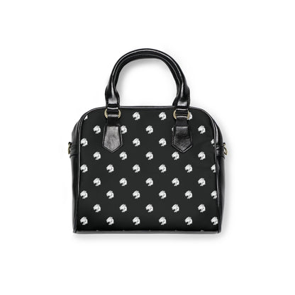 Playful Leather AOP Shoulder Handbag