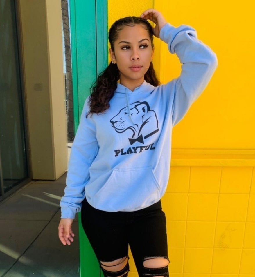 Playful Classic Black Logo (Unisex) Hoodie