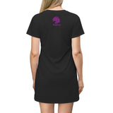 Playful Cancer Black/Purple)  T-Shirt Dress