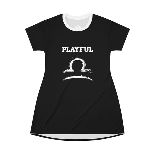 Playful Libra T-Shirt Dress