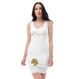 Playful Gold Signature Fitted Dress