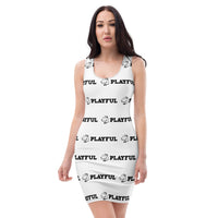 Playful Ladies All Over Print Dress