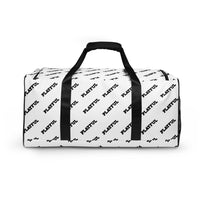 Playful White All Over Print Duffle bag