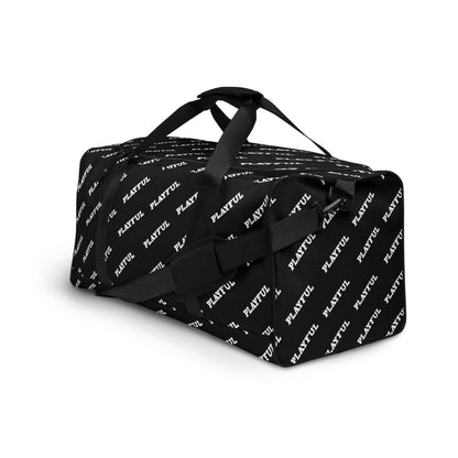 Playful Black All Over Duffle Bag