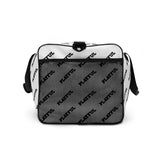 Playful White All Over Print Duffle bag