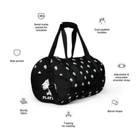 Playful Logo All Over Print Gym Bag
