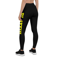 Playful Black w/Yellow Leggings
