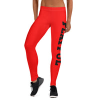 Playful Ladies Red Leggings