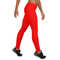 Playful Ladies Red Leggings