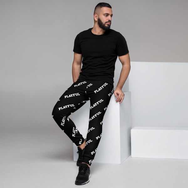 Playful All Over Print Men's Joggers