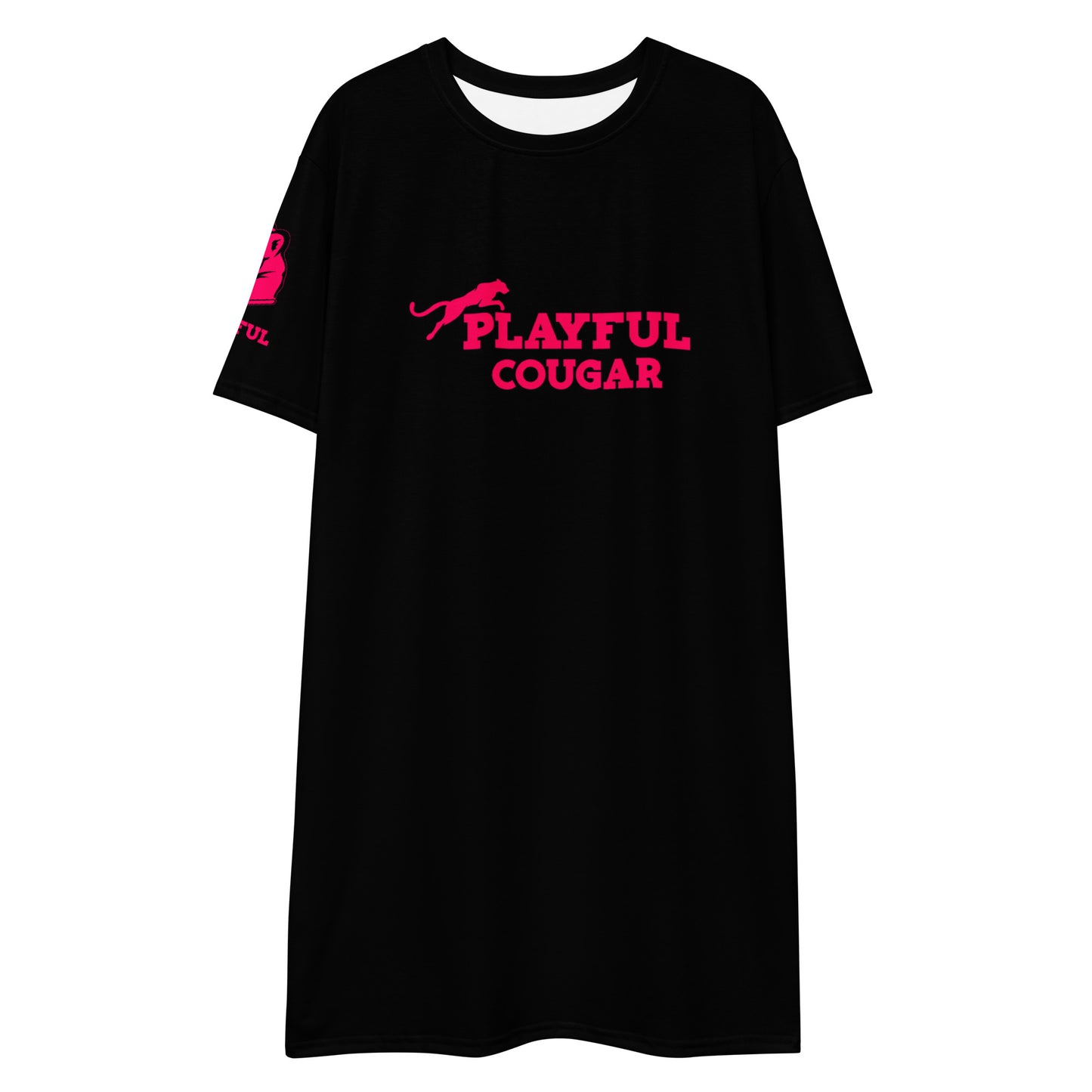 Playful Cougar T-Shirt Dress