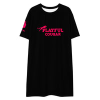 Playful Cougar T-Shirt Dress