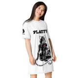 Playful & Frisky Sublimation T-Shirt Dress