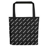 Playful Black All Over Print Tote bag