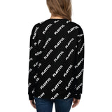 Playful Black All Over Print (Unisex) Sweatshirt