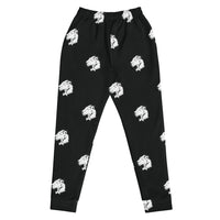 Playful Logo Black Ladies Joggers