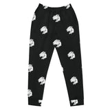 Playful Logo Black Ladies Joggers