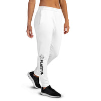 Playful Off White Unisex Joggers