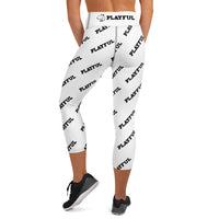 Playful Ladies Yoga Capri Leggings