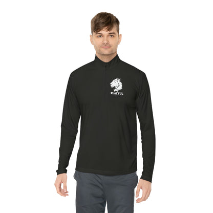 Playful Unisex Quarter-Zip Pullover