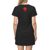 Playful Cancer (Black/Red) T-Shirt Dress