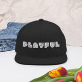 Playful Bear Font Snapback Hat