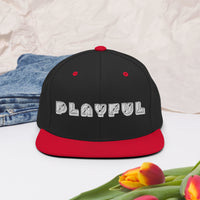 Playful Bear Font Snapback Hat