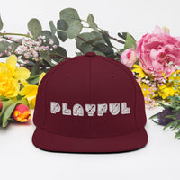 Playful Bear Font Snapback Hat