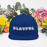 Playful Bear Font Snapback Hat
