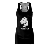 Playful Ladies Black Racerback Dress