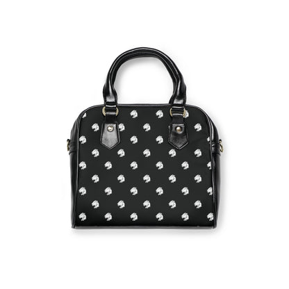 Playful Leather AOP Shoulder Handbag