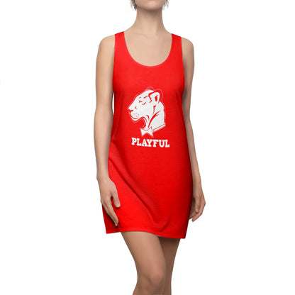 Playful Ladies Red Racerback Dress