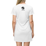 Playful Cancer (White/Black) T-Shirt Dress