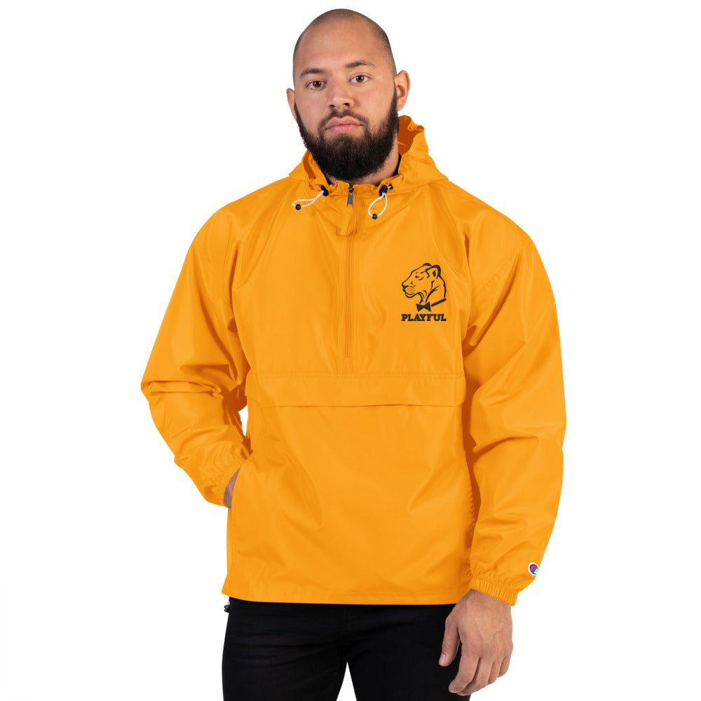 Playful Embroidered Champion Packable Jacket