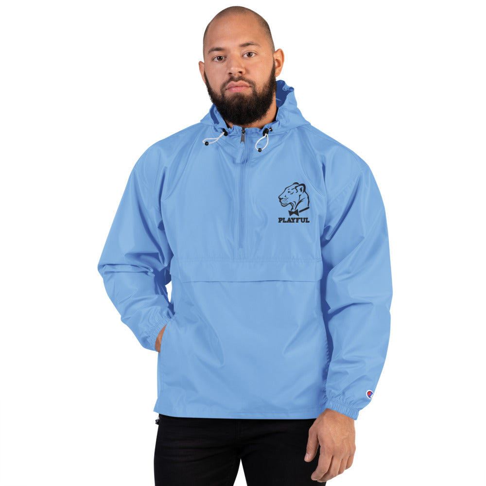 Playful Embroidered Champion Packable Jacket