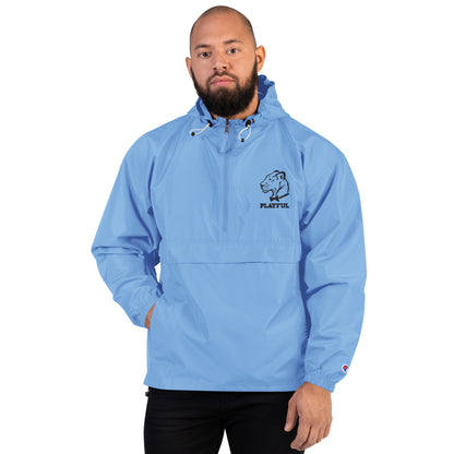 Playful Embroidered Champion Packable Jacket