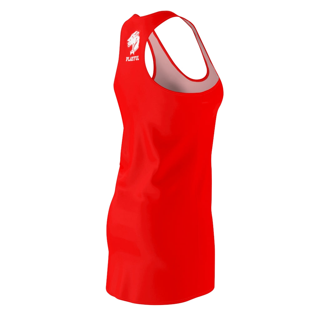 Playful Ladies Red Racerback Dress