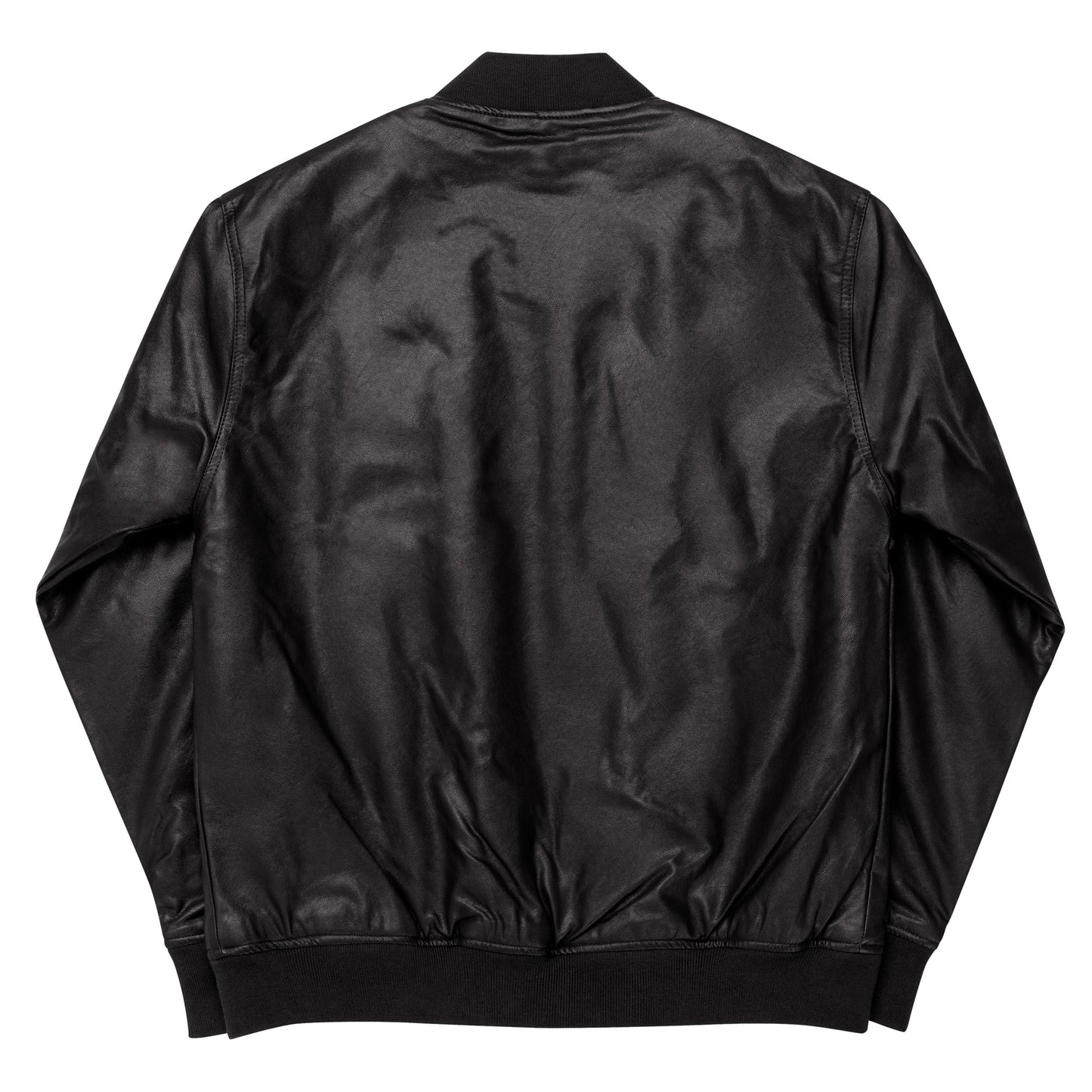 Playful Leather Bomber Jacket