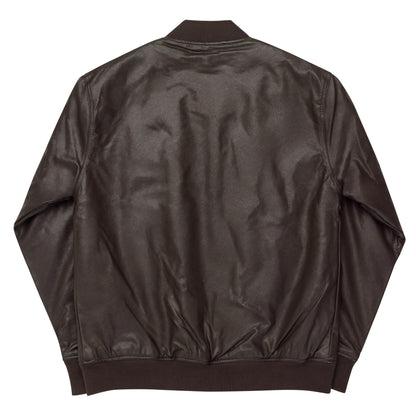 Playful Leather Bomber Jacket
