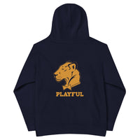Playful WV - Gold Kids Fleece Hoodie