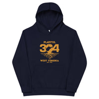 Playful WV - Gold Kids Fleece Hoodie