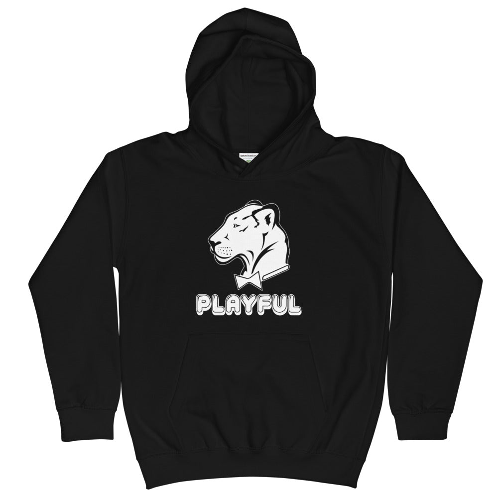 Playful Kids Bubble White Logo Hoodie