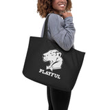Playful Large Organic Tote Bag
