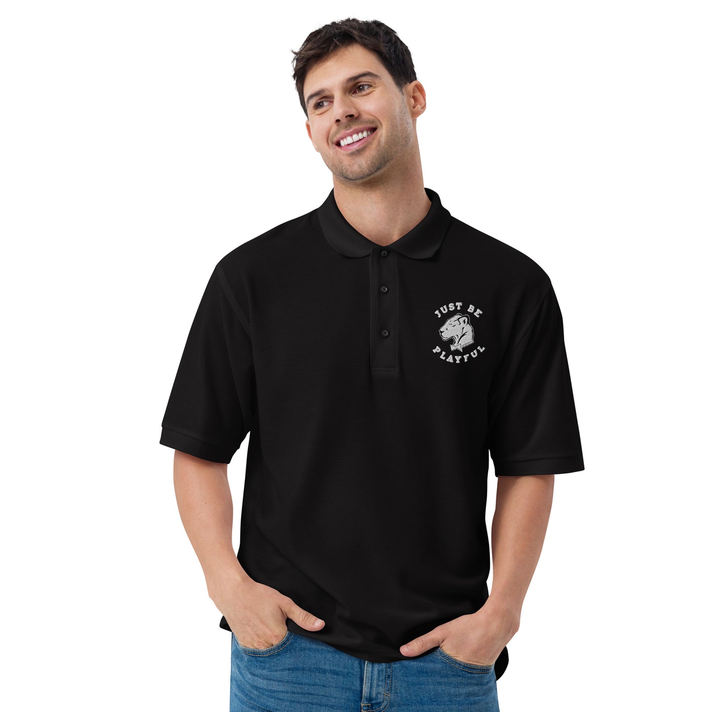 Just Be Playful Men's Premium Polo