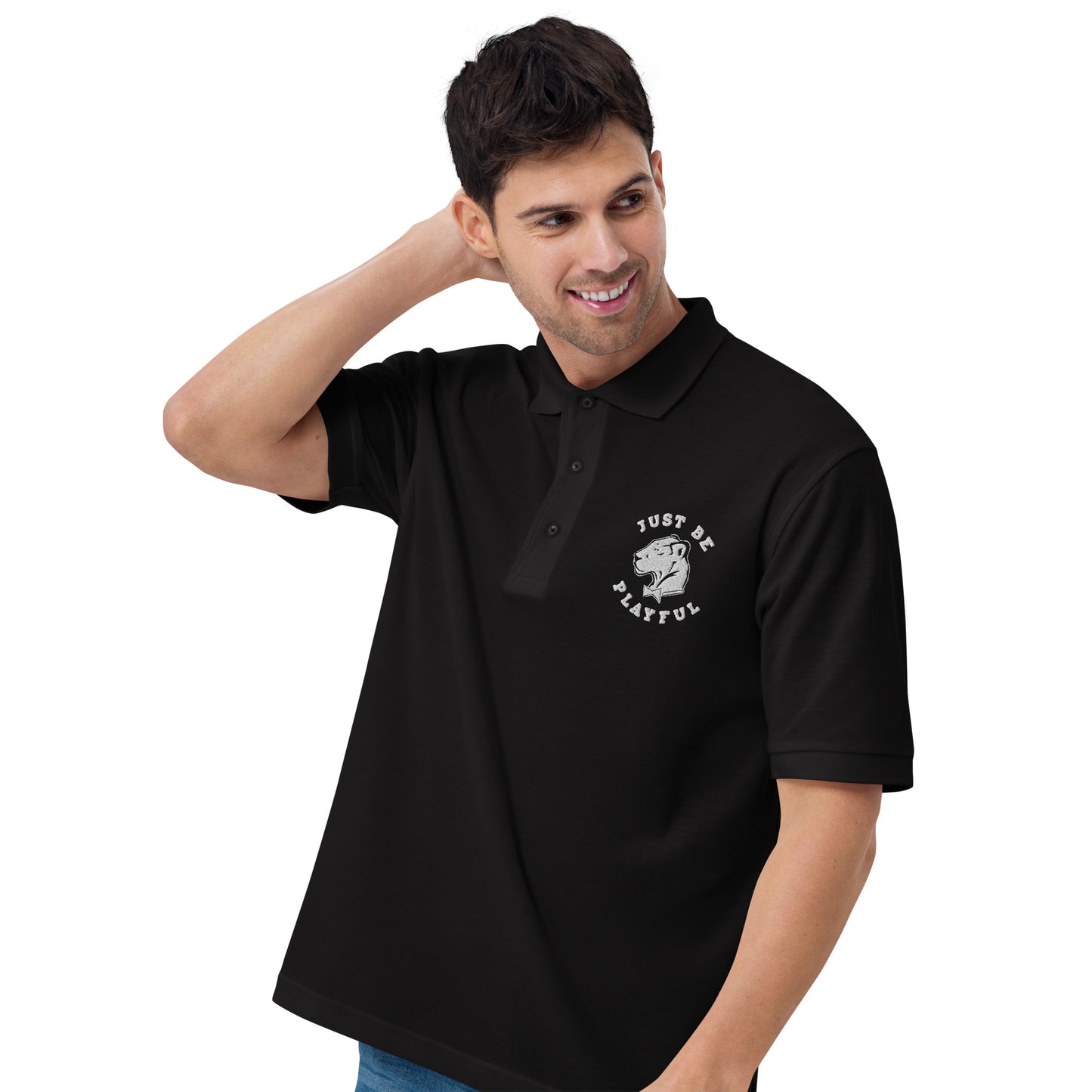 Just Be Playful Men's Premium Polo